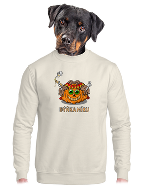 unisex mikina bez kapuce