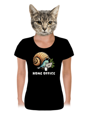 Šnekův home office dámské tričko Black