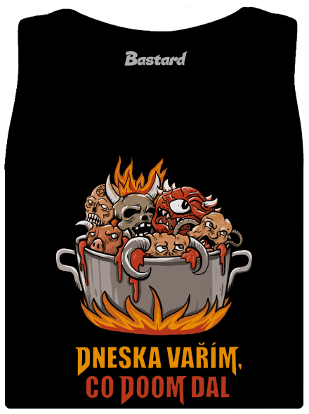 Co Doom dal dámské tílko klasické Black