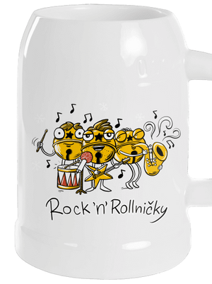Rock 'n' rollničky půllitr White