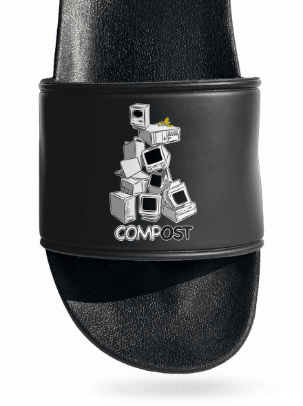 Compost pantofle Black