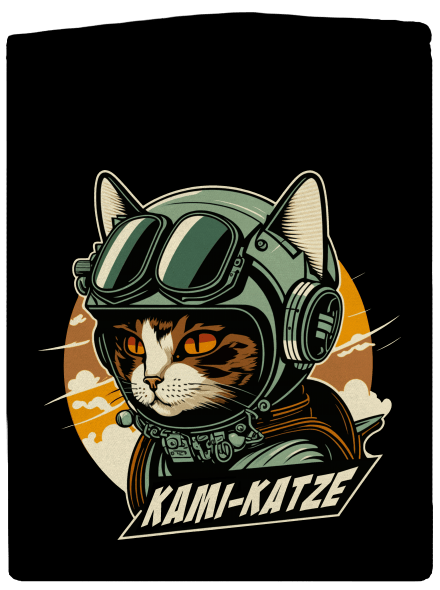 Kami-Katze dámská mikina na zip Black