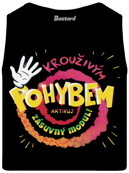 Zásuvný modul pánské tílko Black
