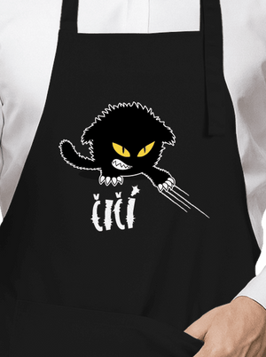 Čičina zástěra Black