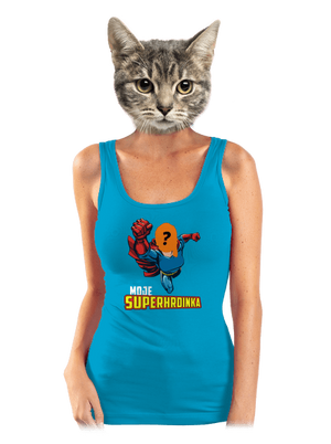 Moje superhrdinka dámské tílko klasické Blue Atol