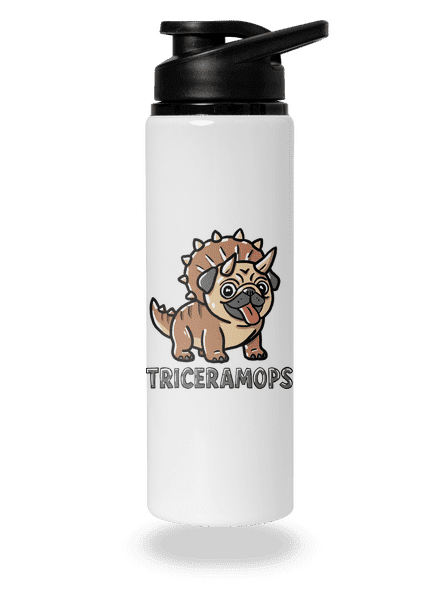 Triceramops lahev na vodu White