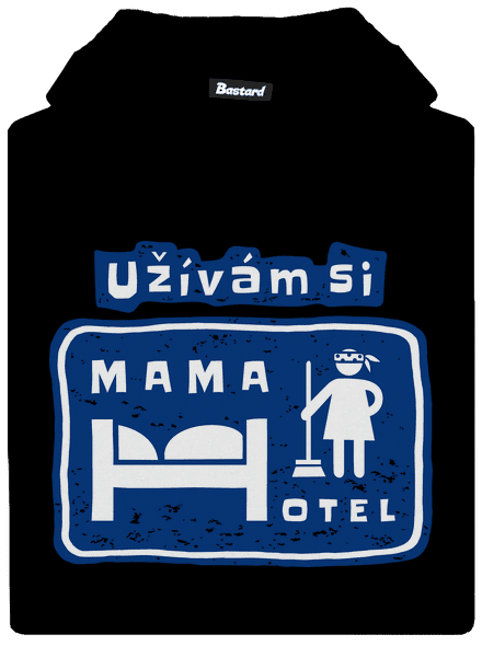 Mama Hotel dětská mikina klokanka Black