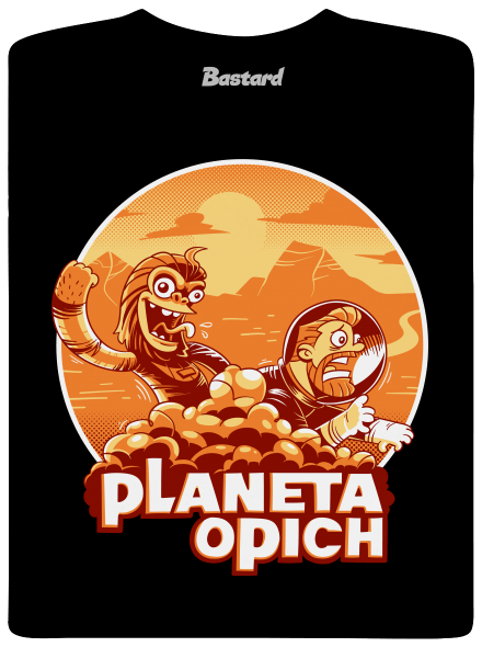 Planeta opich pánské dlouhý rukáv Black