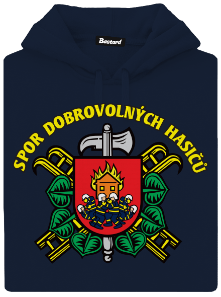 Spor dobrovolných hasičů pánská mikina klokanka Navy
