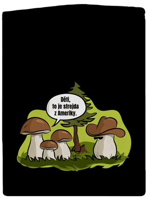 Strejda z Ameriky pánská mikina na zip Black