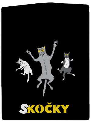 Skočky pánská mikina na zip Black