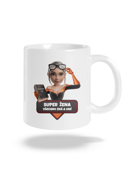 Super máma klasický hrnek White