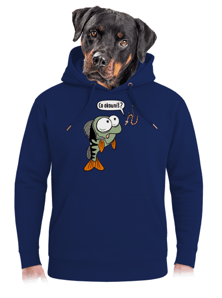 Co okouníš? unisex mikina premium Navy