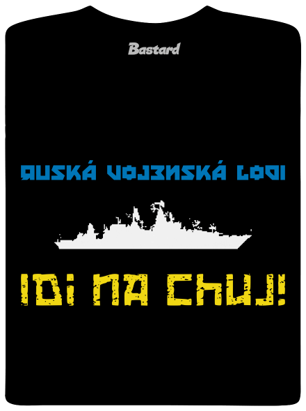 Ukrajina - Lodi idi na chuj dětské tričko Black