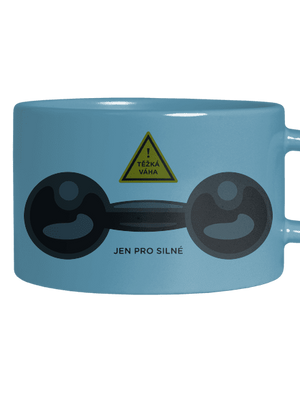 Těžká váha hrnek makronka Blue Macaron