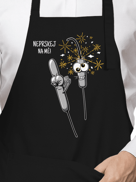 Neprskej na mě zástěra Black