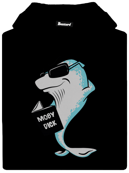 Moby Dick pánská mikina klokanka Black