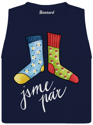 Jsme ponožkový pár dámské tílko volné Navy