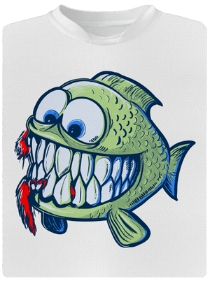 Hladová rybka dětské sportovní tričko White