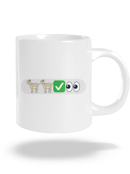 Emoji velký hrnek White