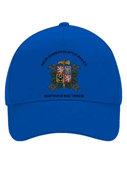 Sbor dobrovolných hasičů s vlastním erbem obce kšiltovka baseballka Bright Royal