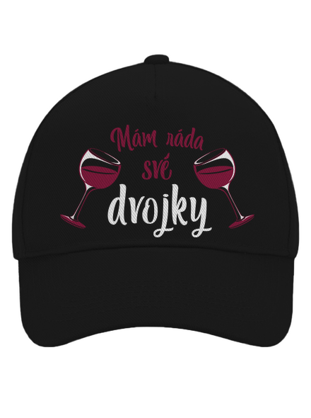 Dvojky kšiltovka baseballka Black