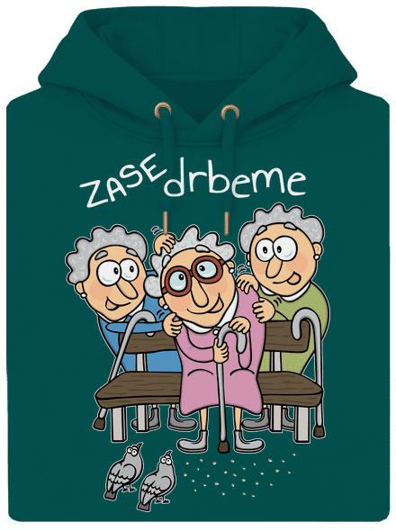 Zase drbeme unisex mikina premium Emerald Green