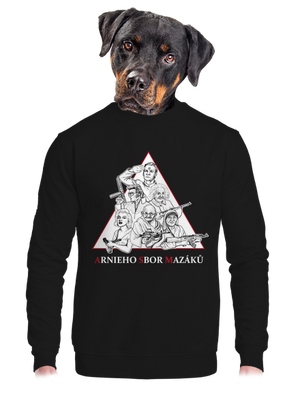 unisex mikina bez kapuce