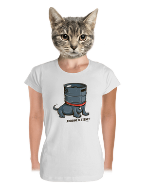 Štěně dámské tričko premium White