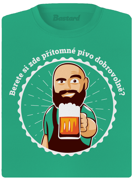 Pivo dobrovolně dámské sportovní tričko Mint Mal