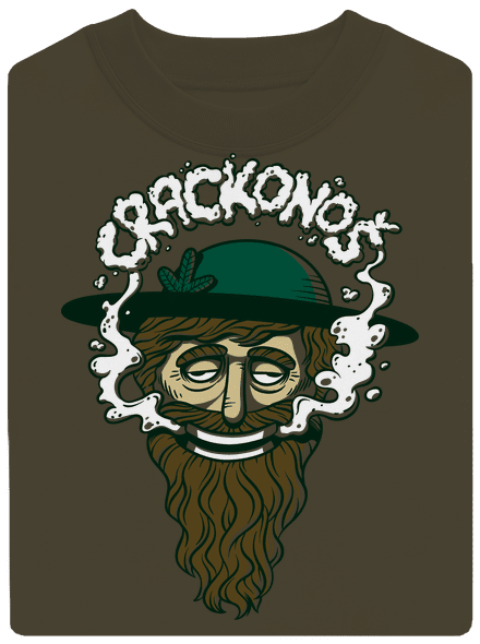 Crackonoš unisex mikina bez kapuce Urban Khaki