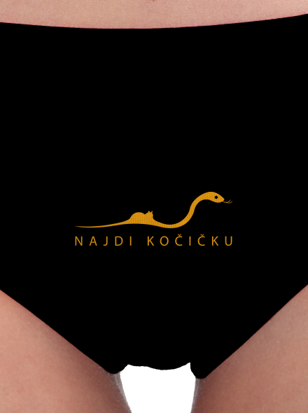 Najdi kočičku dámské kalhotky Black