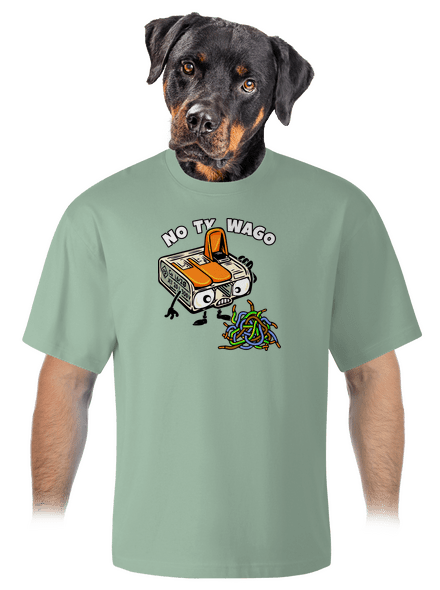 Wago svorka unisex tričko oversized Sage