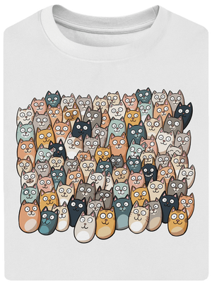 Najdi čerta unisex tričko oversized White