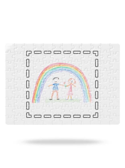 Dětské kresby - nahraj vlastní puzzle White