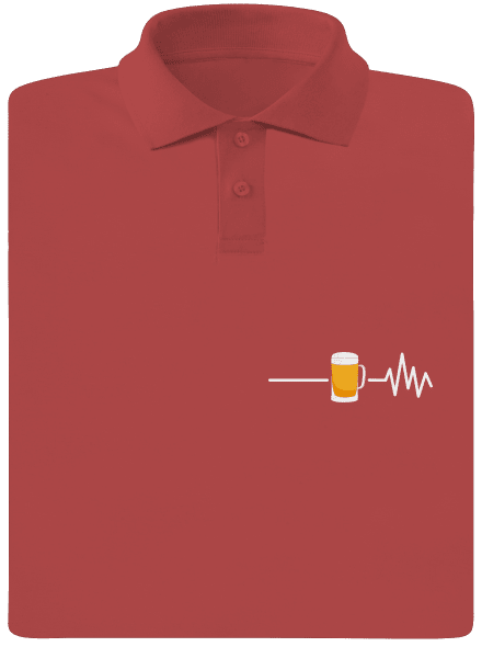 Beer help pánská polokošile Burgundy