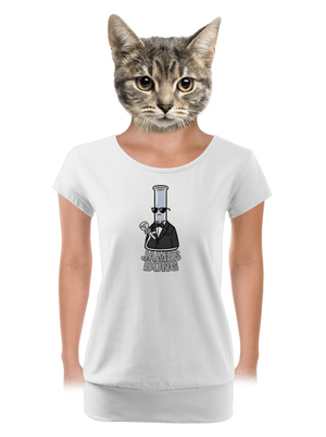 James Bong dámské tričko s lemem White