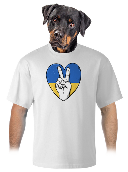 Ukrajina - Mír unisex tričko oversized White