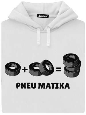 Pneu Matika dámská mikina klokanka White