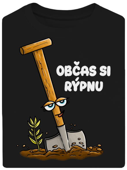 Občas si rýpnu unisex tričko oversized Black