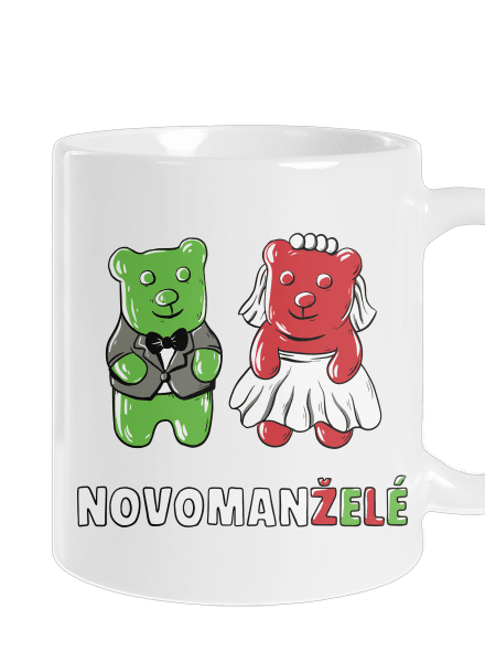 Novomanželé z želé klasický hrnek White