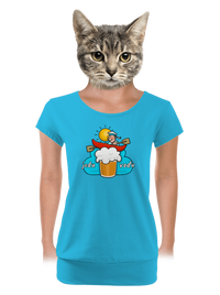 dámské tričko s lemem