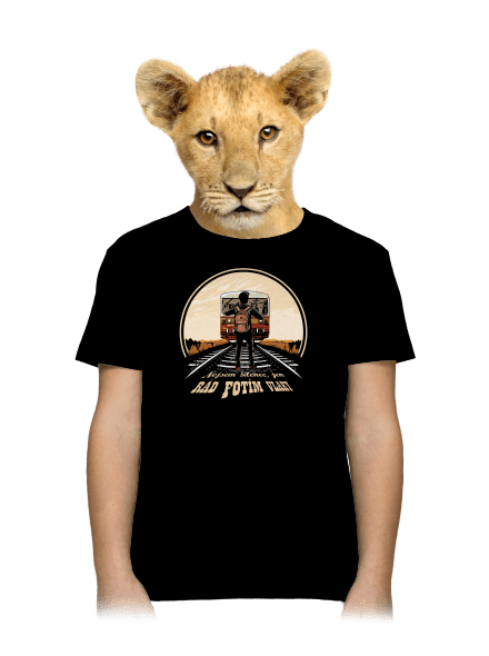 Fotím vlaky dětské tričko Black