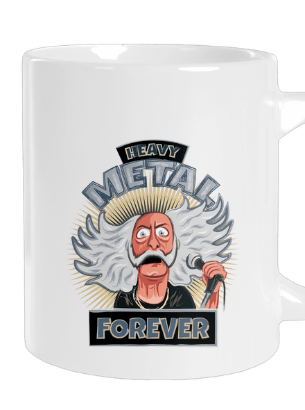 Heavy metal forever velký hrnek White