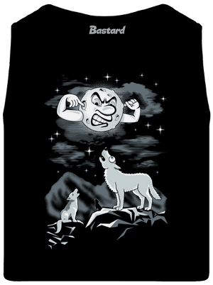 Vlčí árie pánské tílko Black