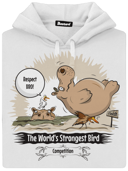 Strongest bird dámská mikina klokanka White