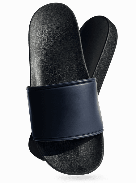 Bez potisku pantofle Navy