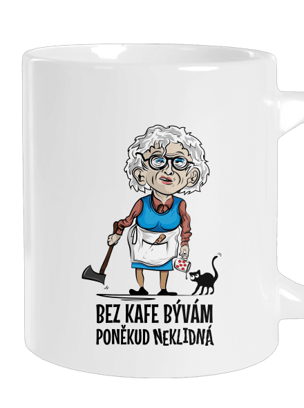 Neklidná bez kafe velký hrnek White