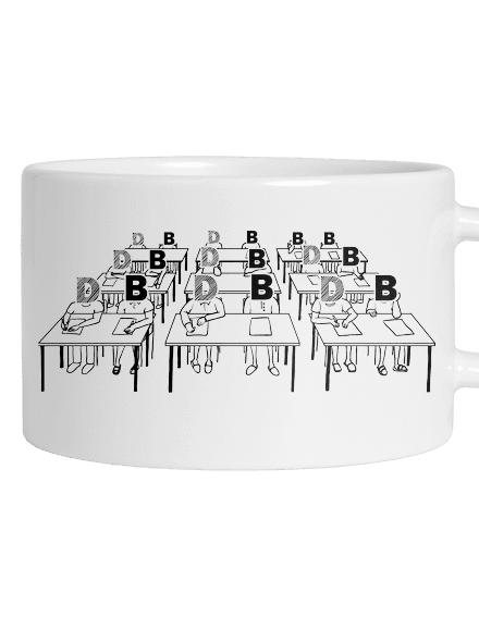 Cimrman: Debil, blbeček hrnek makronka White