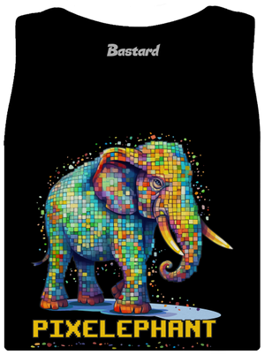Pixelephant dámské tílko klasické Black